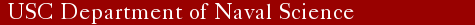 USC Department of Naval Science